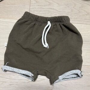 Brown Baby Shorts with White Trim